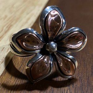 RETIRED James Avery Copper Flower Ring